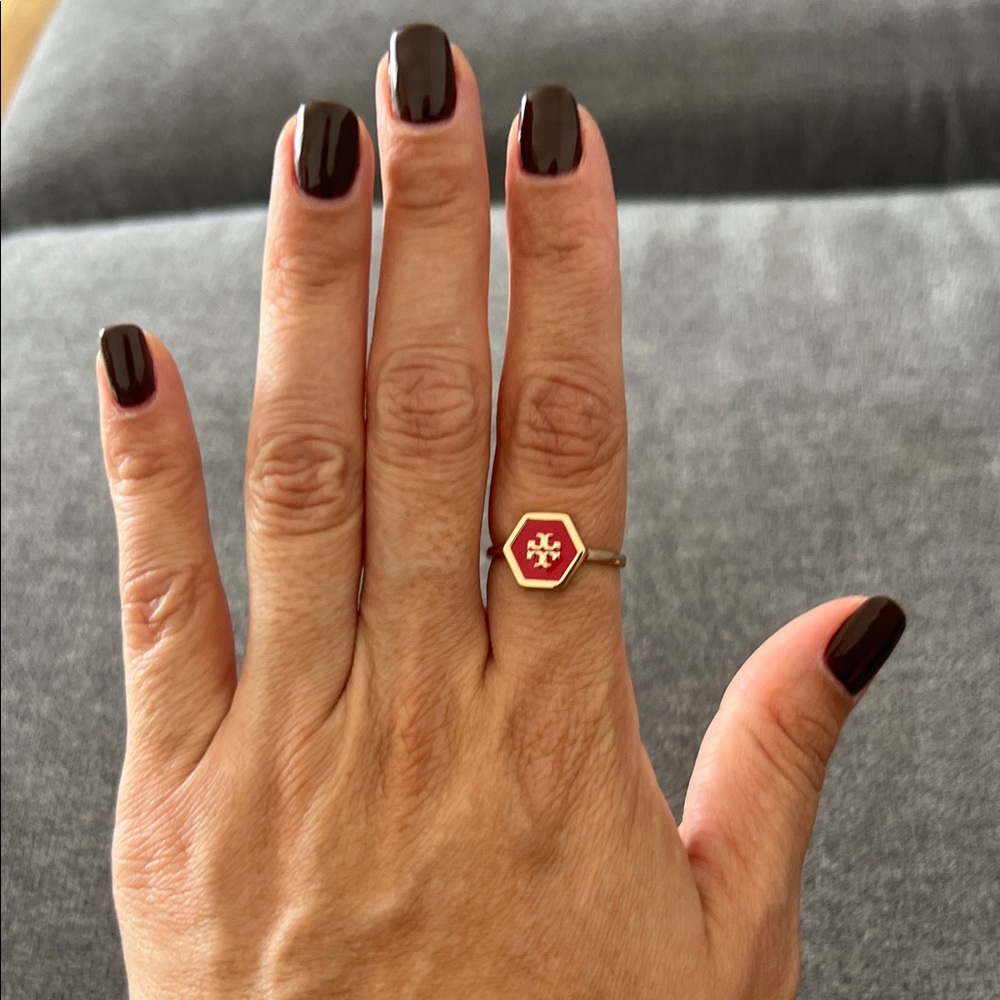 Tory Burch gold plated ring